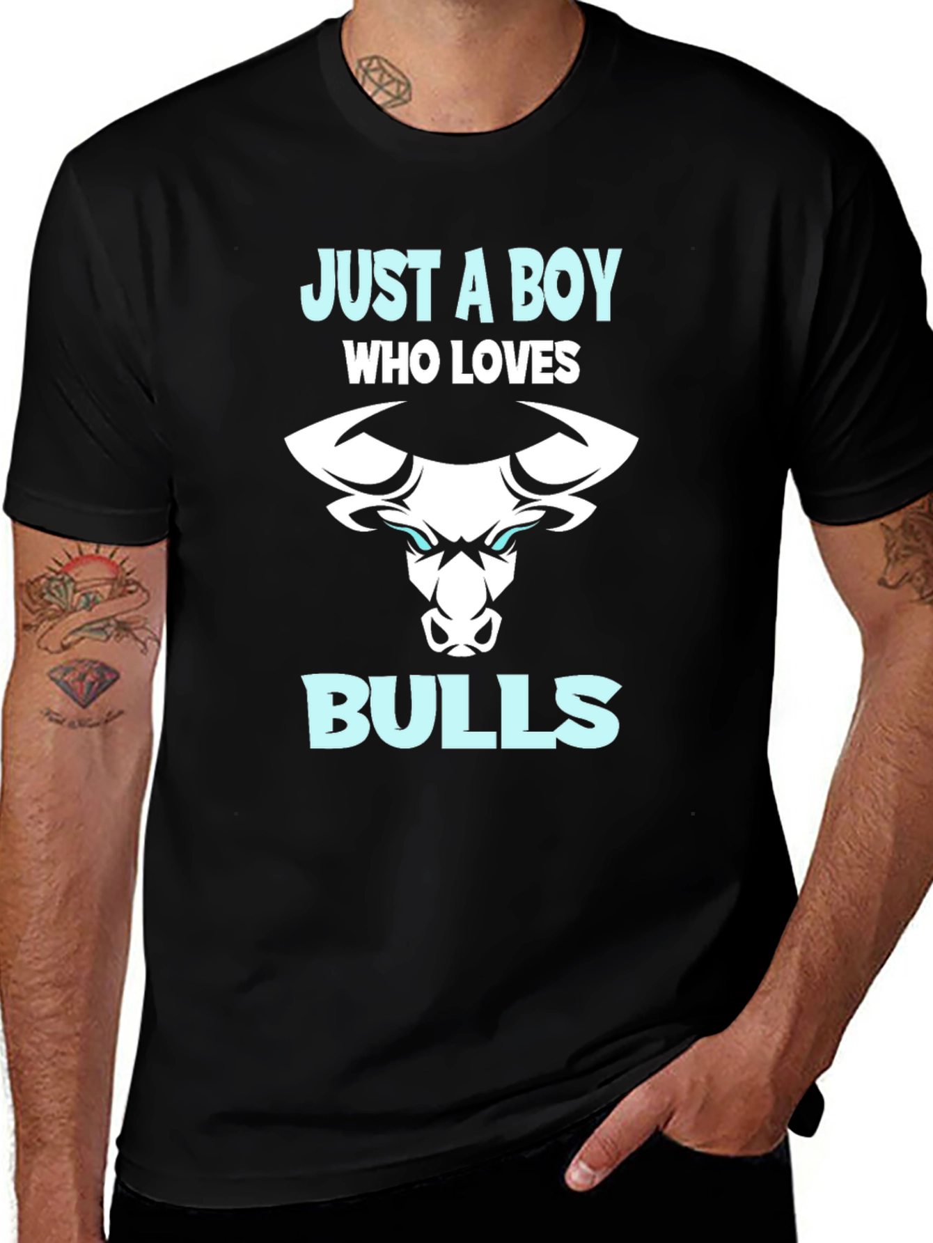 Just A Boy Who Loves Bulls T-Shirt