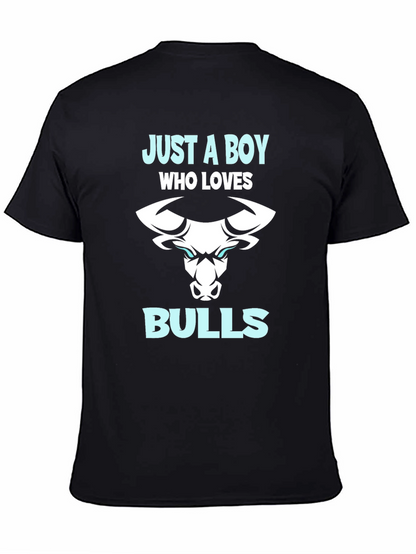 Just A Boy Who Loves Bulls T-Shirt