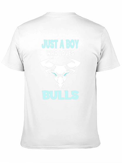 Just A Boy Who Loves Bulls T-Shirt