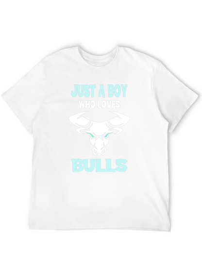 Just A Boy Who Loves Bulls T-Shirt