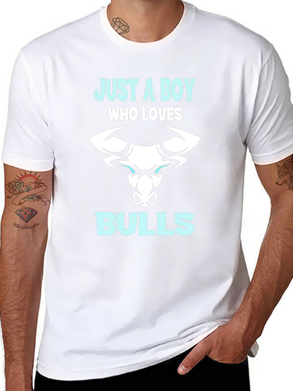 Just A Boy Who Loves Bulls T-Shirt
