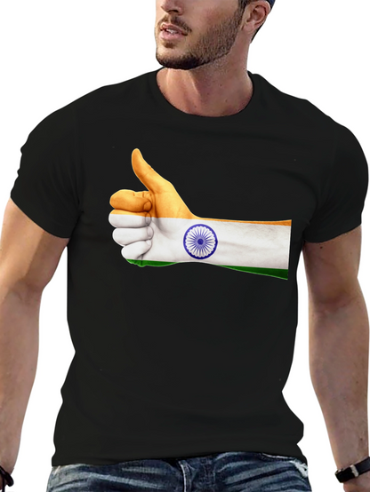 India Flag Thumbs Up Graphic Tee