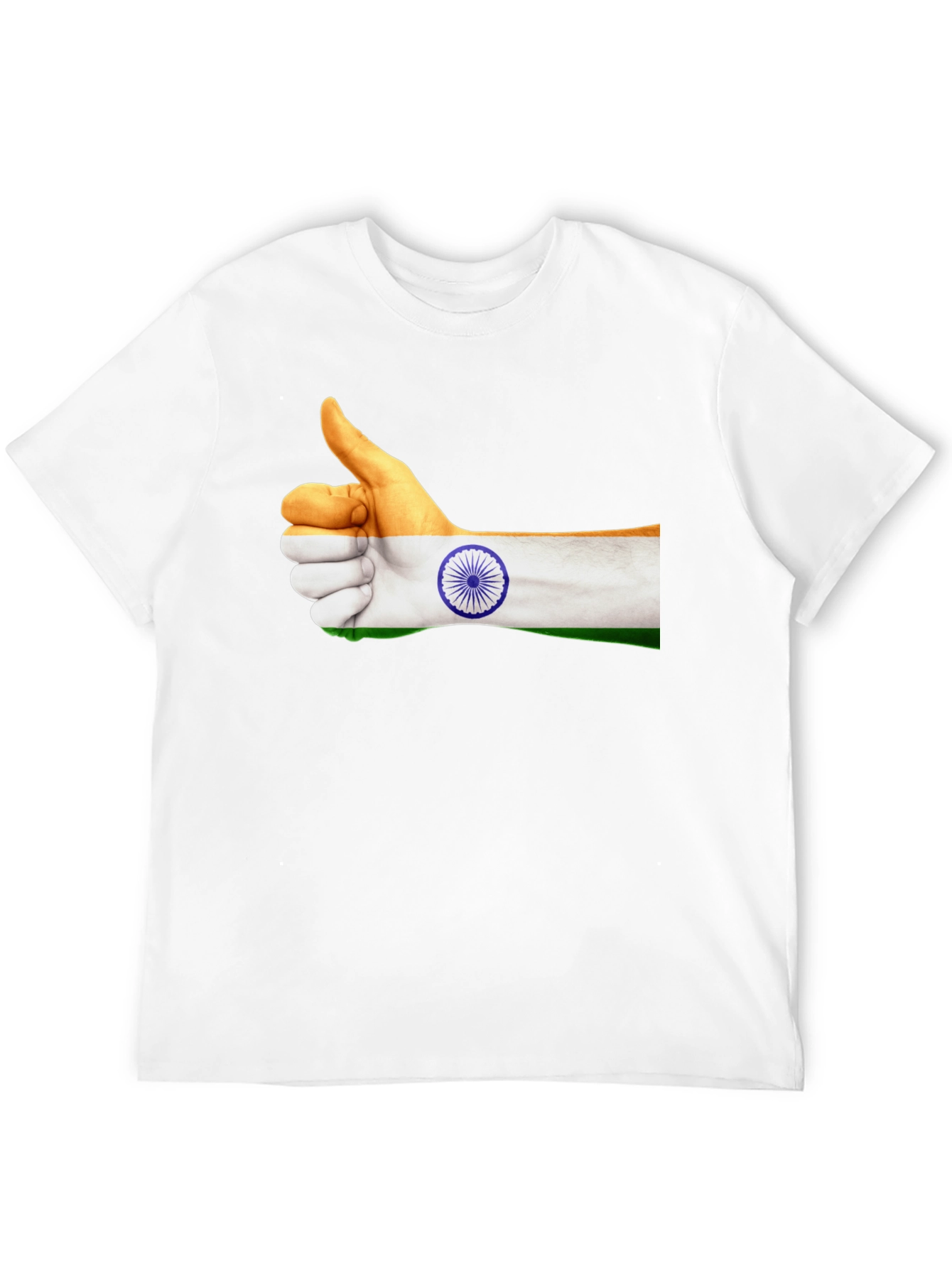 India Flag Thumbs Up Graphic Tee