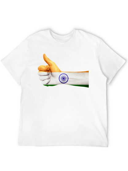 India Flag Thumbs Up Graphic Tee