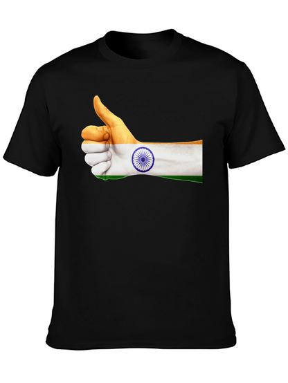 India Flag Thumbs Up Graphic Tee