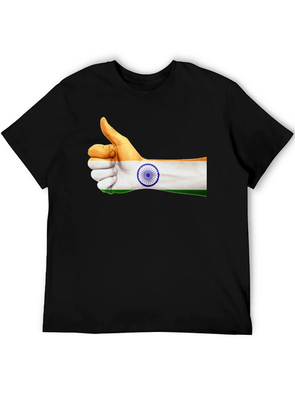 India Flag Thumbs Up Graphic Tee