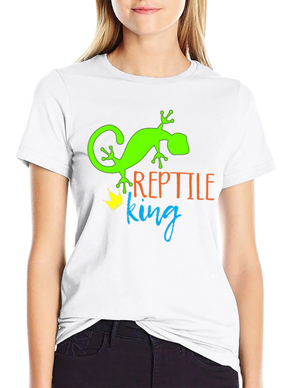 Reptile King T-Shirt - Green Lizard Tee