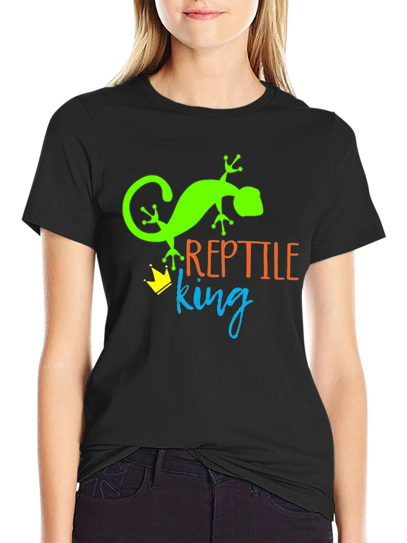 Reptile King T-Shirt - Green Lizard Tee