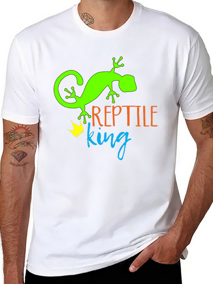 Reptile King T-Shirt - Green Lizard Tee