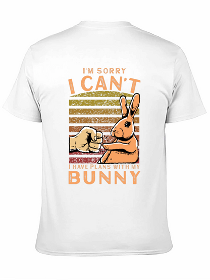 Bunny Plans Graphic Tee - Mens Black T-Shirt