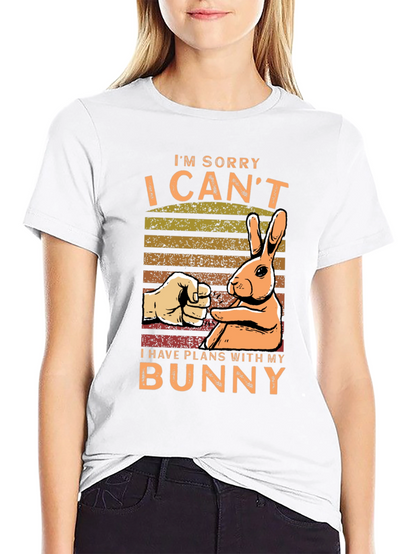 Bunny Plans Graphic Tee - Mens Black T-Shirt