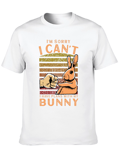Bunny Plans Graphic Tee - Mens Black T-Shirt