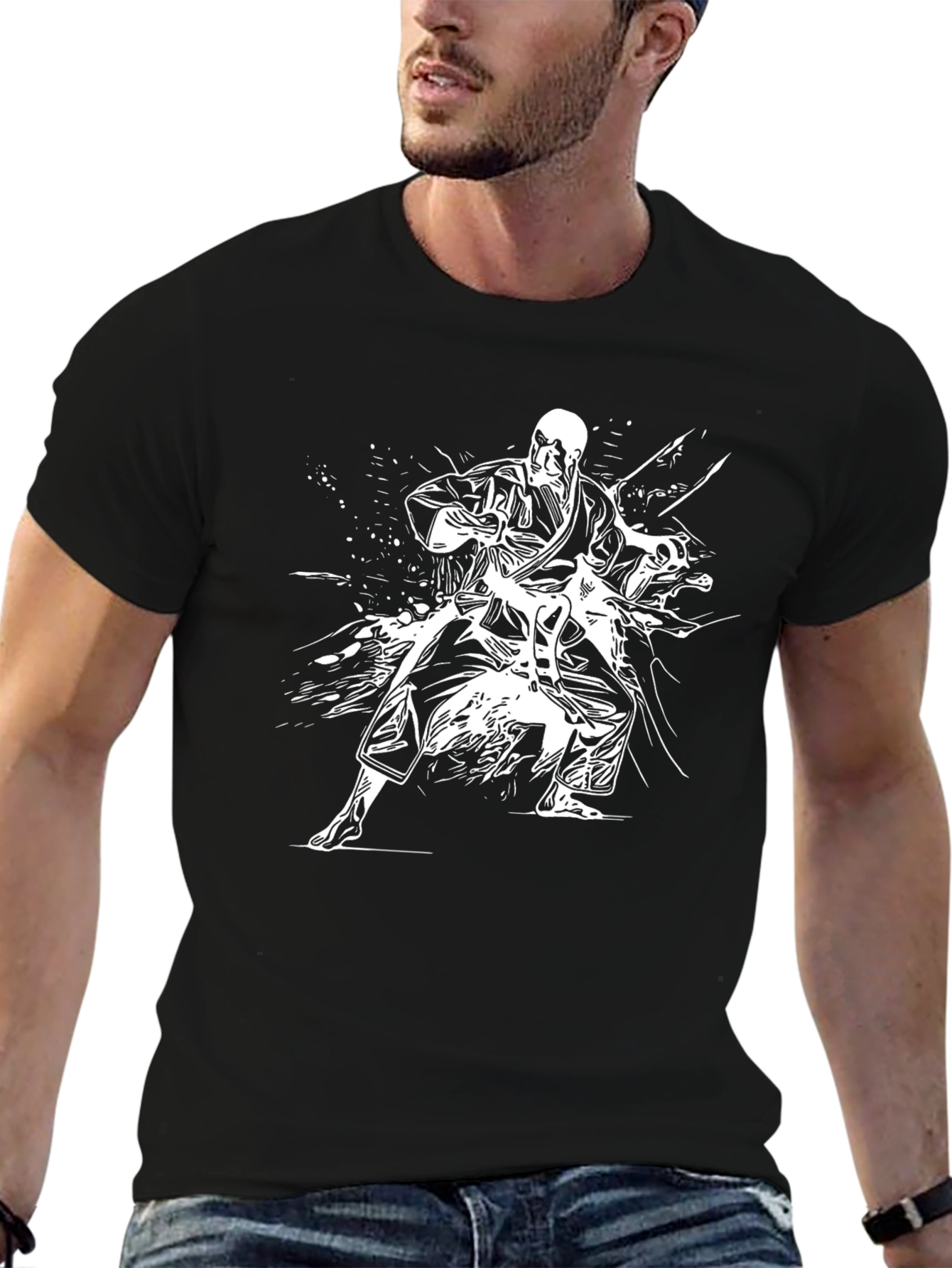 Karate Graphic Tee - Black Martial Arts T-Shirt