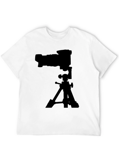 Camera on Tripod Black Graphic Tee
