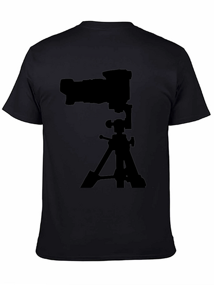 Camera on Tripod Black Graphic Tee