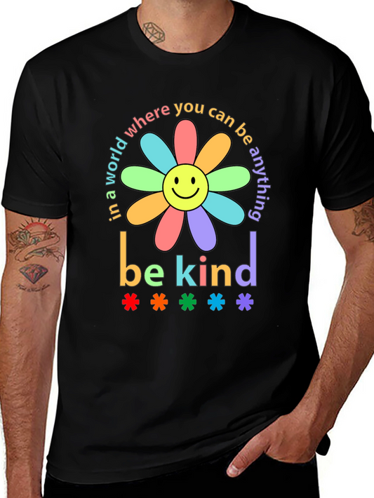 Be Kind T-Shirt - Colorful Positive Message