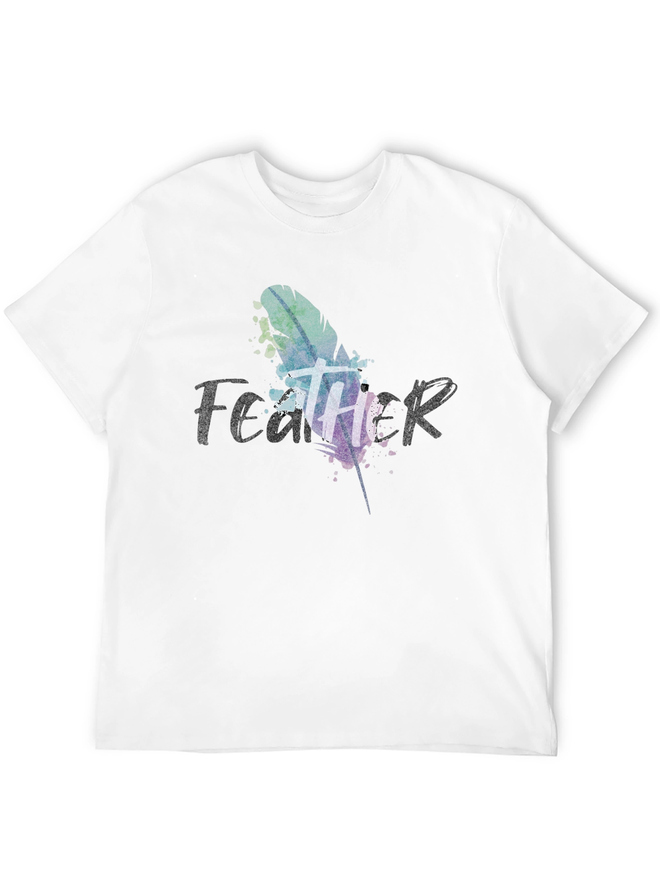 Feather Graphic T-Shirt - Mens Black Tee