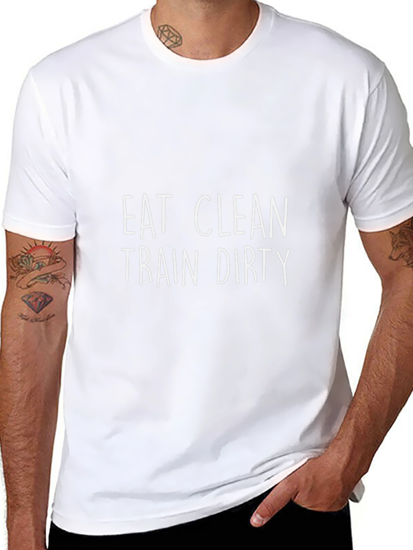 Eat Clean Train Dirty Graphic T-Shirt