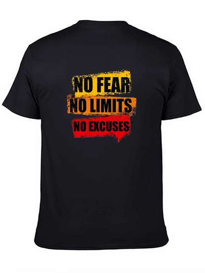 Motivational Graphic Tee - No Fear No Limits