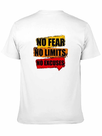 Motivational Graphic Tee - No Fear No Limits