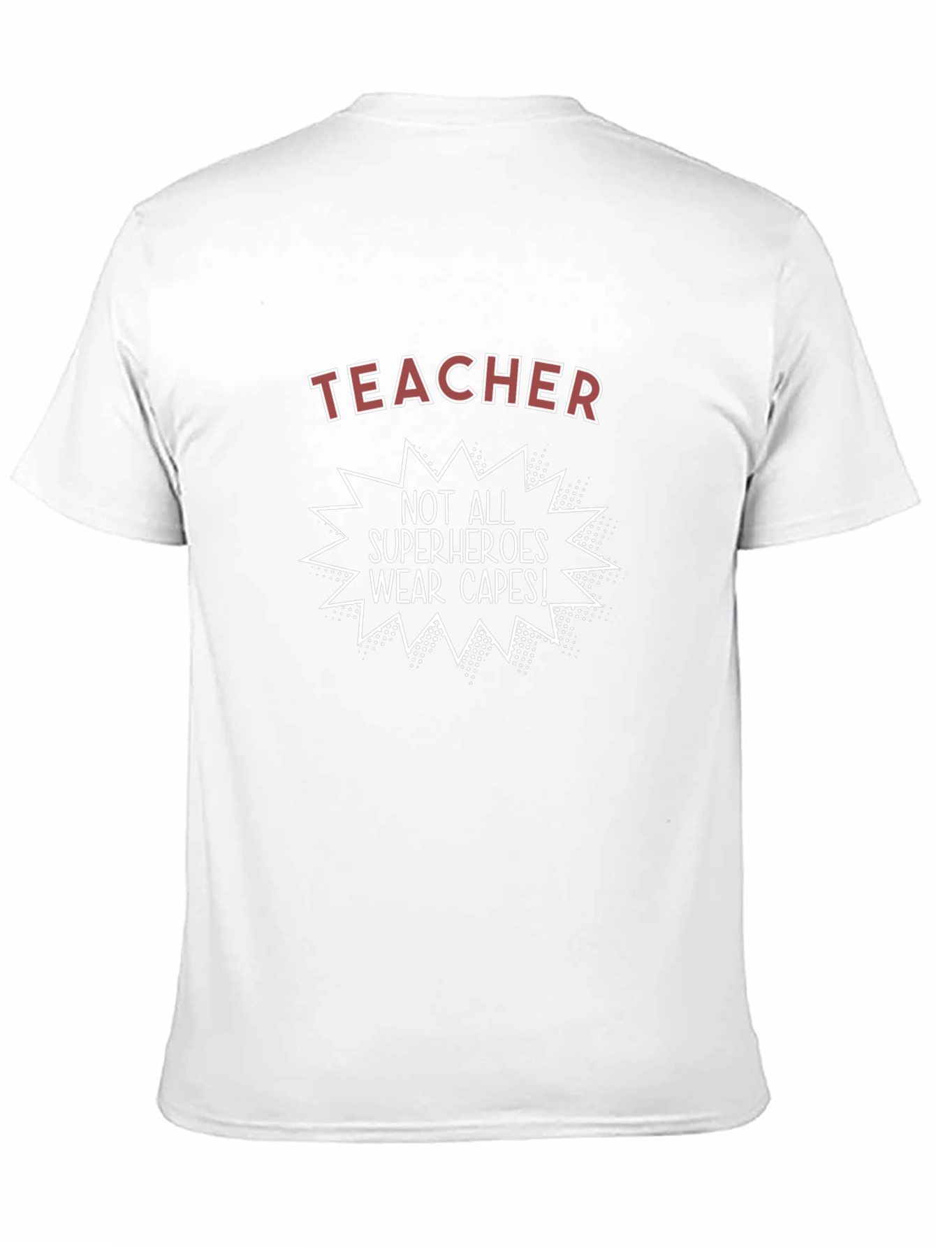 Teacher Superhero Graphic Tee - Unisex Black T-Shirt