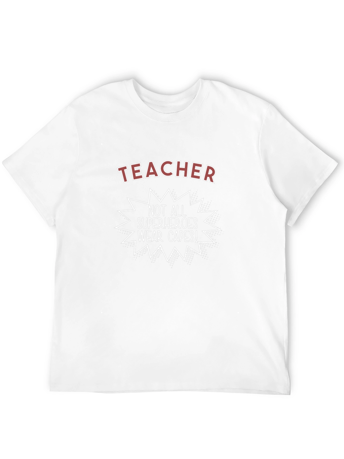 Teacher Superhero Graphic Tee - Unisex Black T-Shirt