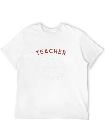 Teacher Superhero Graphic Tee - Unisex Black T-Shirt