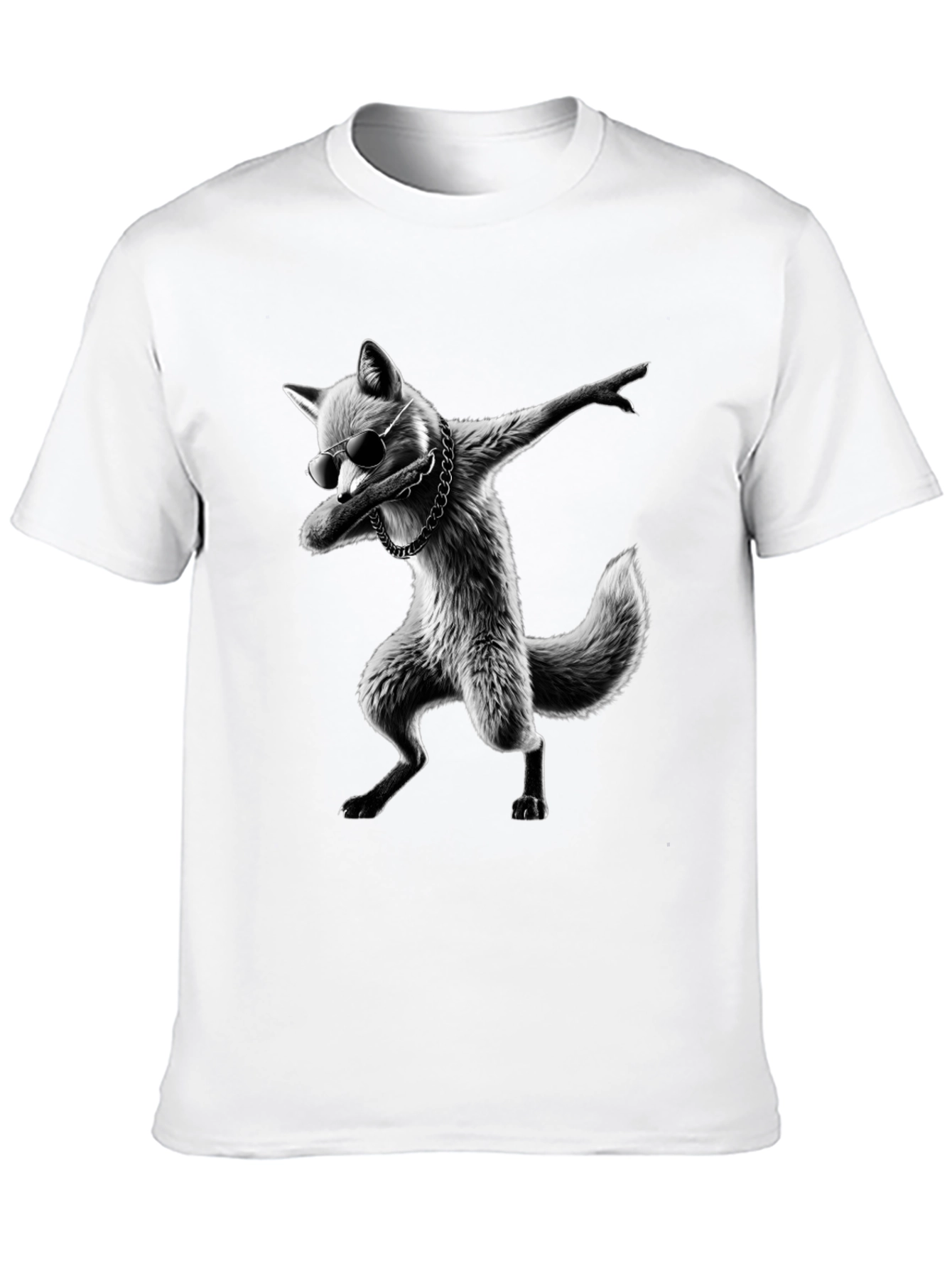 Cool Fox Dabbing Graphic T-Shirt