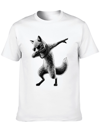 Cool Fox Dabbing Graphic T-Shirt