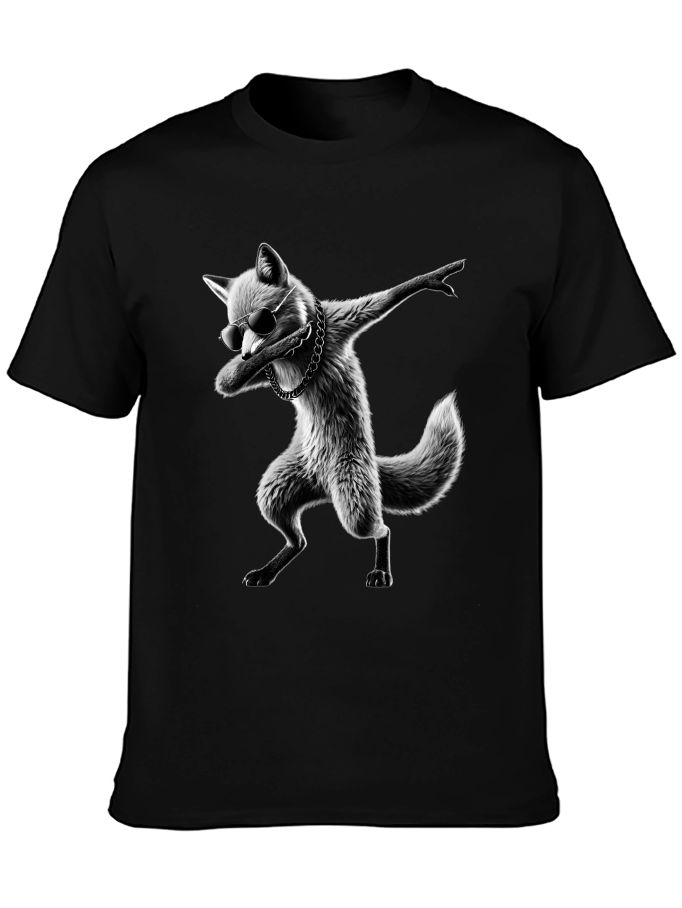 Cool Fox Dabbing Graphic T-Shirt