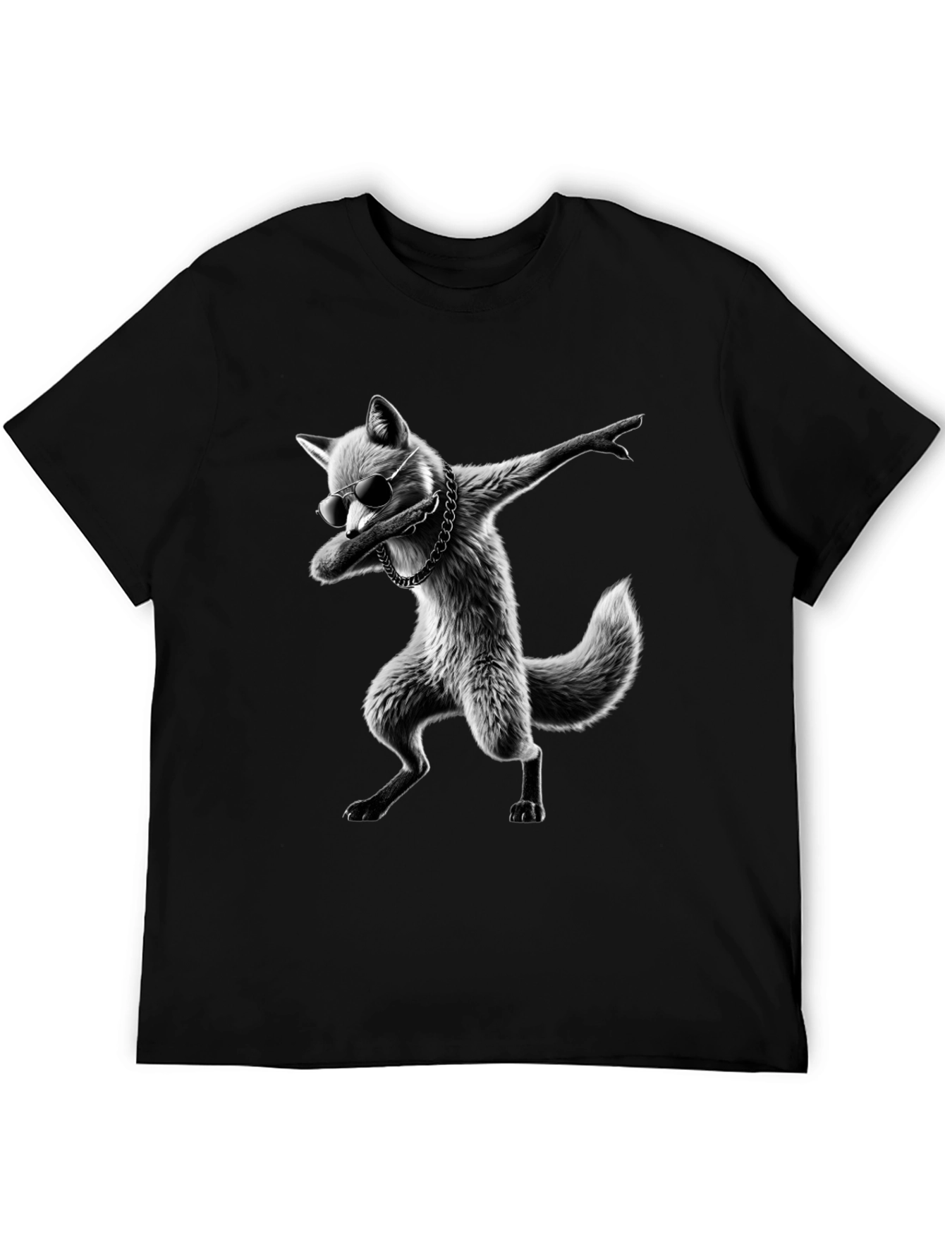 Cool Fox Dabbing Graphic T-Shirt
