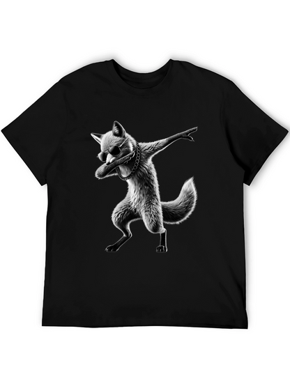 Cool Fox Dabbing Graphic T-Shirt