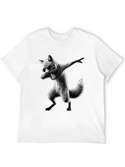 Cool Fox Dabbing Graphic T-Shirt