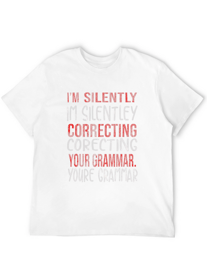 Silently Correcting Grammar Graphic Tee