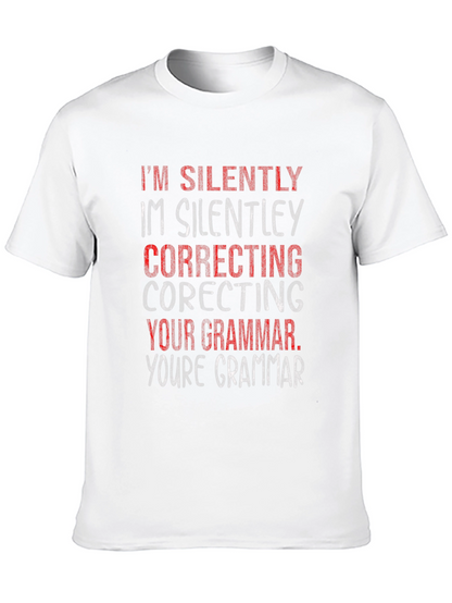 Silently Correcting Grammar Graphic Tee