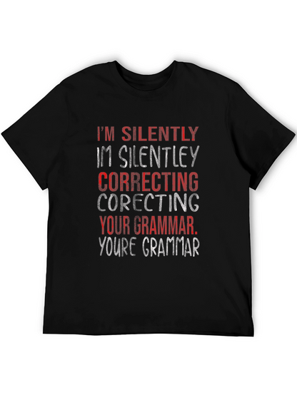 Silently Correcting Grammar Graphic Tee