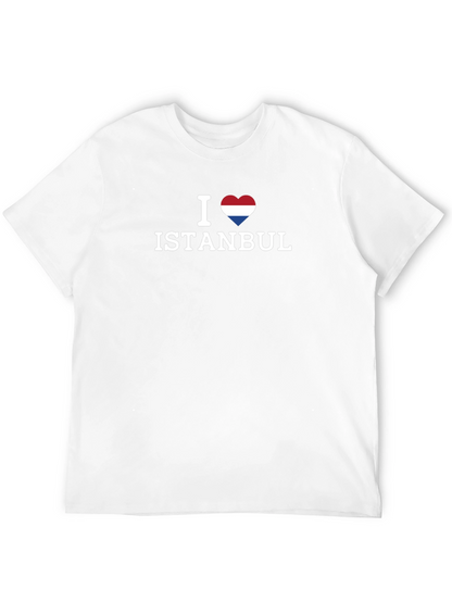 I Heart Istanbul T-Shirt - Black Short Sleeve