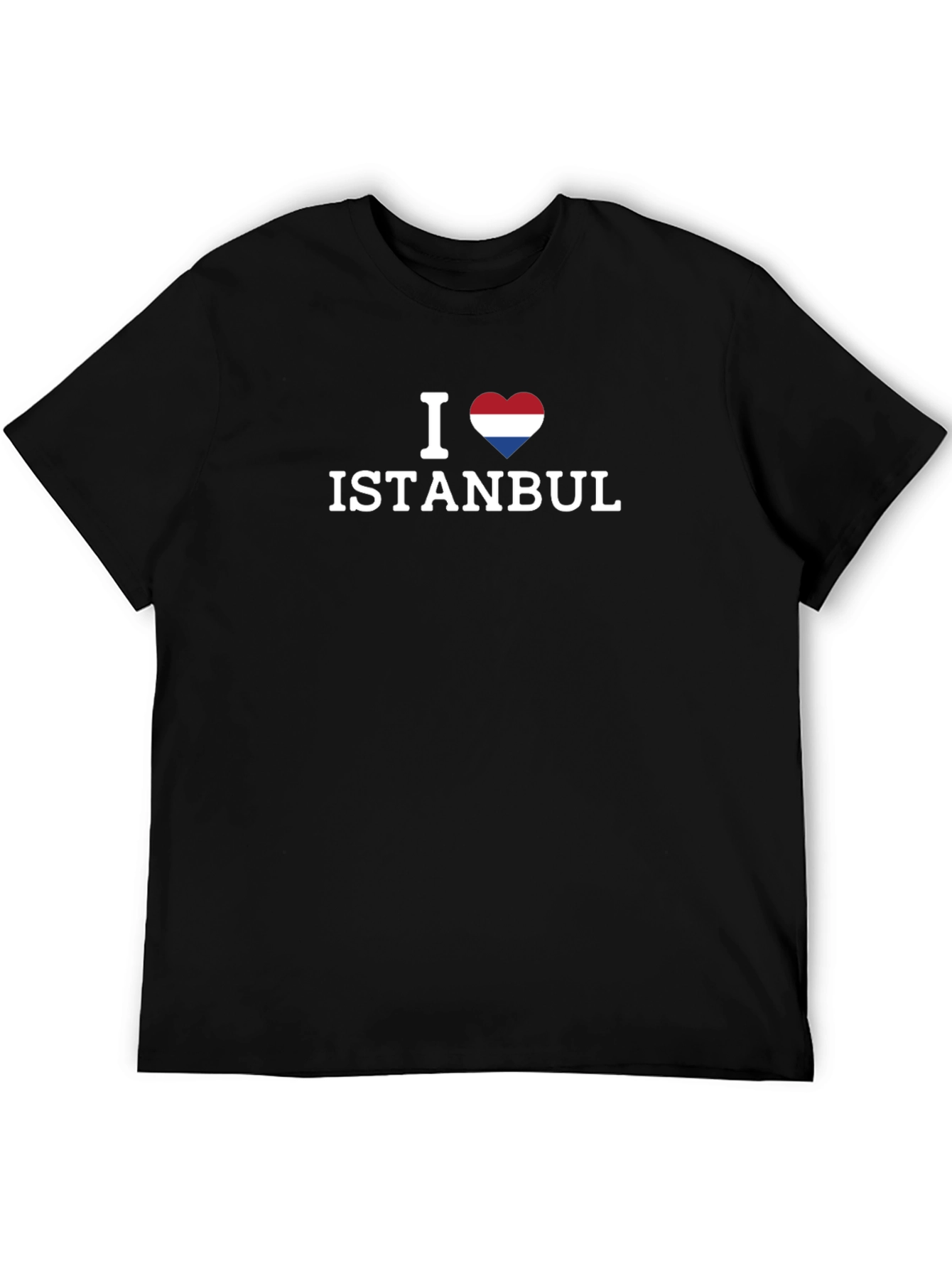 I Heart Istanbul T-Shirt - Black Short Sleeve
