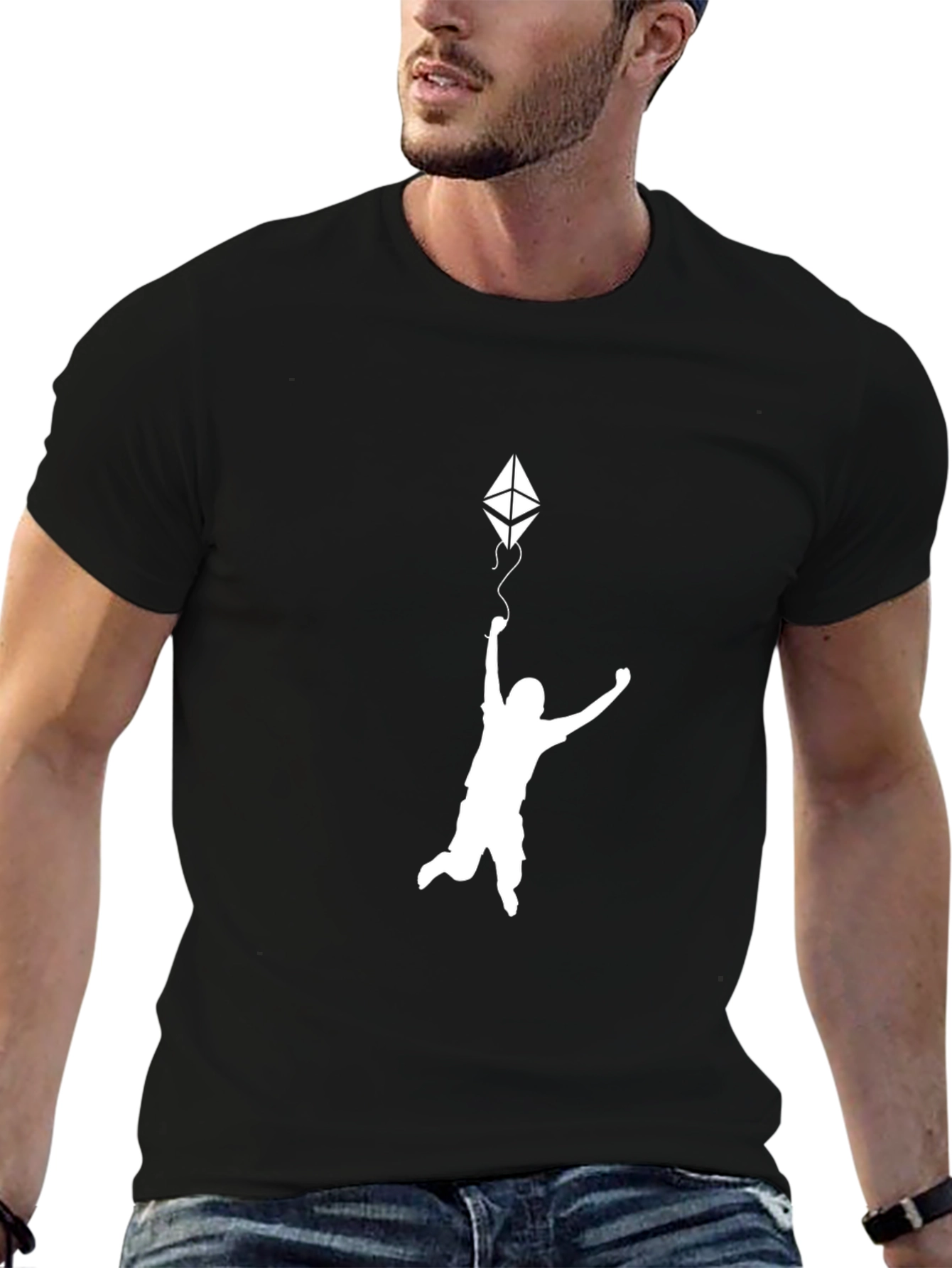 Ethereum Kite Black T-Shirt