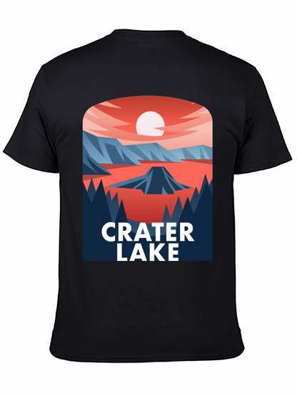 Crater Lake Graphic T-Shirt - Nature Inspired Design