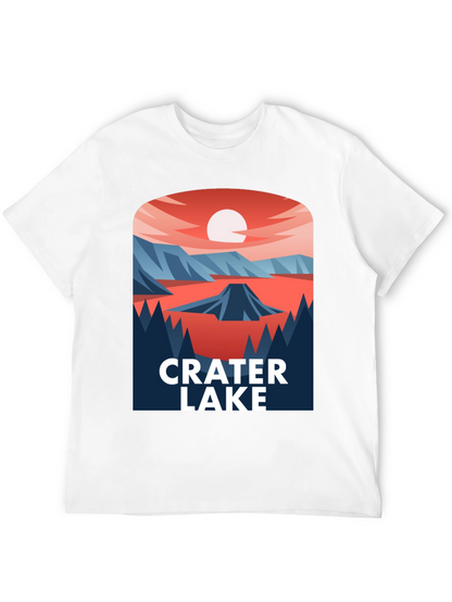 Crater Lake Graphic T-Shirt - Nature Inspired Design