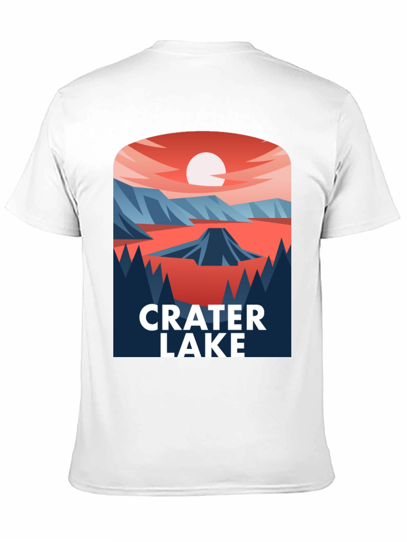 Crater Lake Graphic T-Shirt - Nature Inspired Design