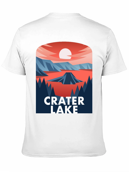 Crater Lake Graphic T-Shirt - Nature Inspired Design