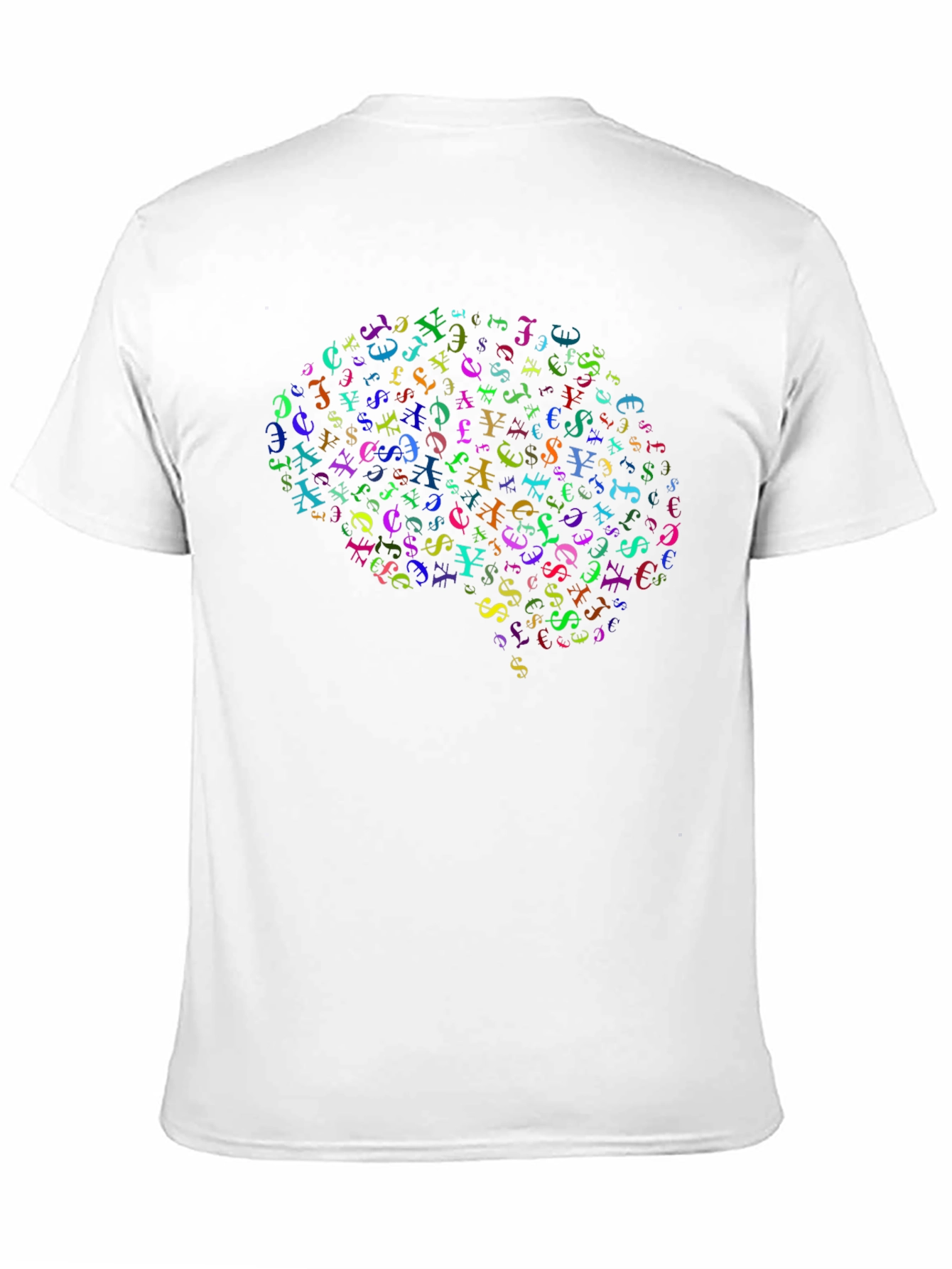 Brain Currency Symbol Graphic Tee - Black