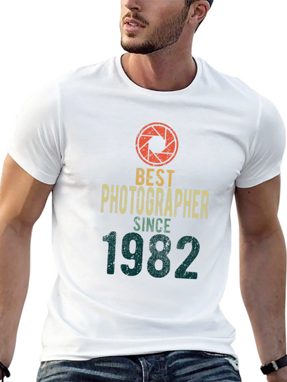 Best Photographer Since 1982 Black T-Shirt