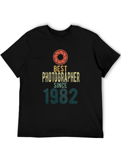 Best Photographer Since 1982 Black T-Shirt