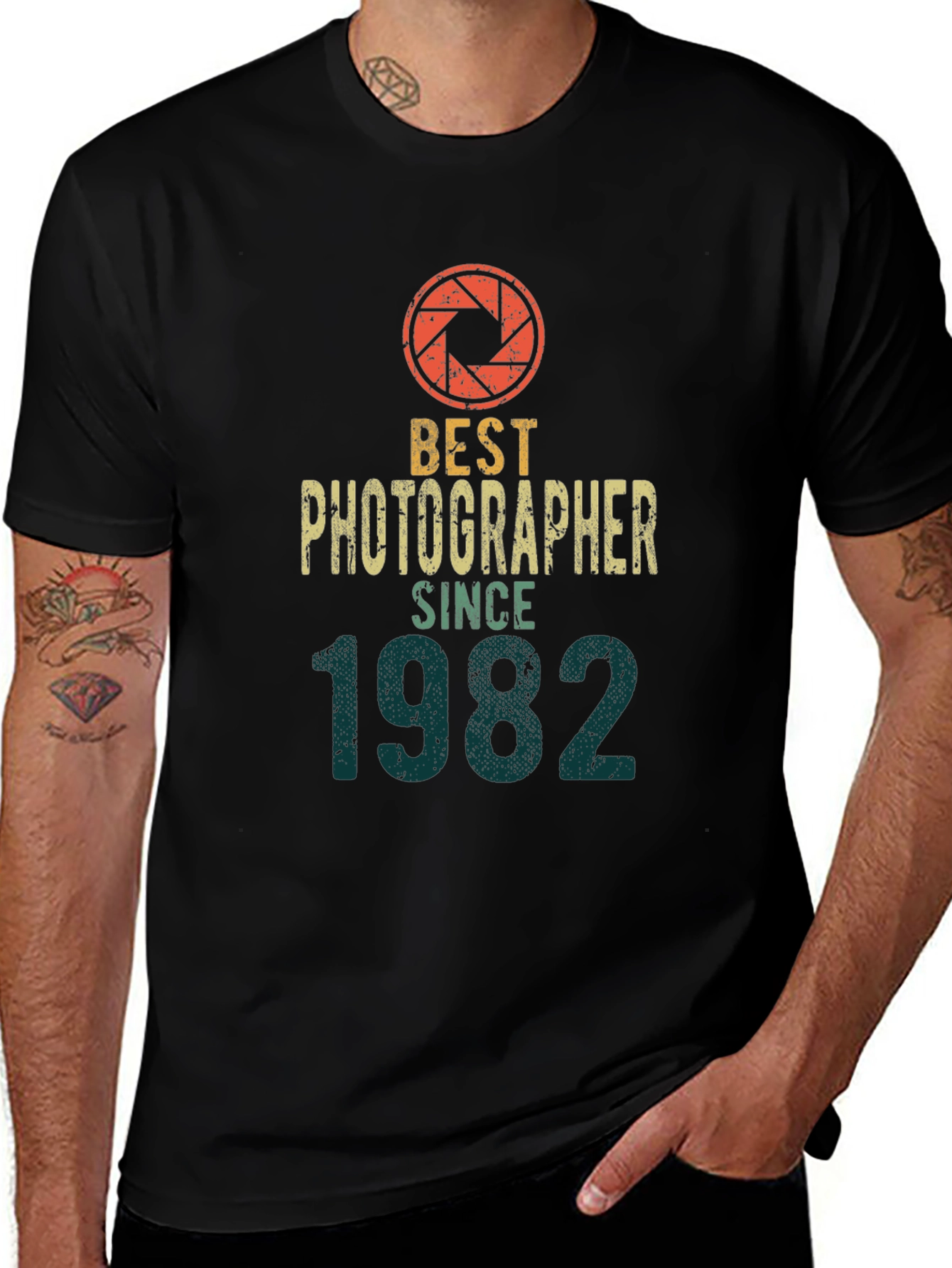 Best Photographer Since 1982 Black T-Shirt
