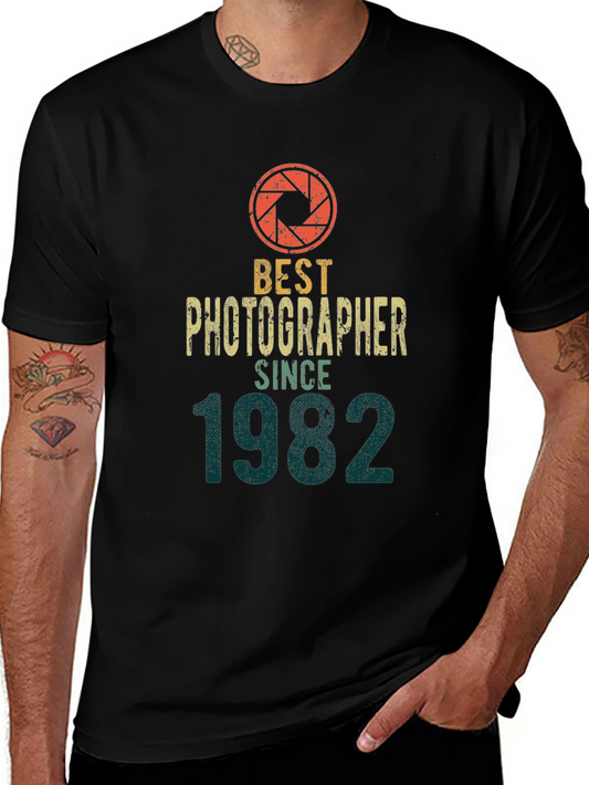 Best Photographer Since 1982 Black T-Shirt