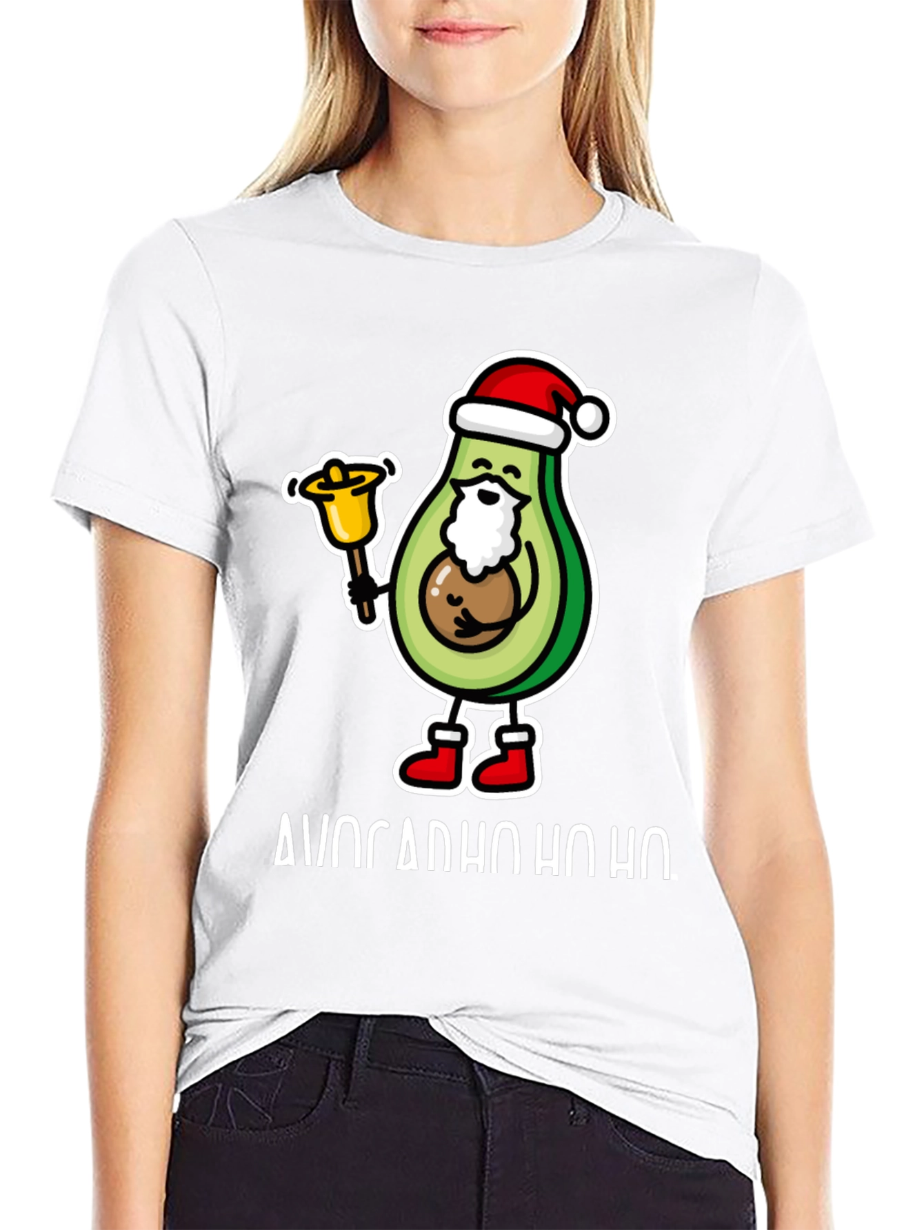 Avocado Ho Ho Ho Christmas T-Shirt