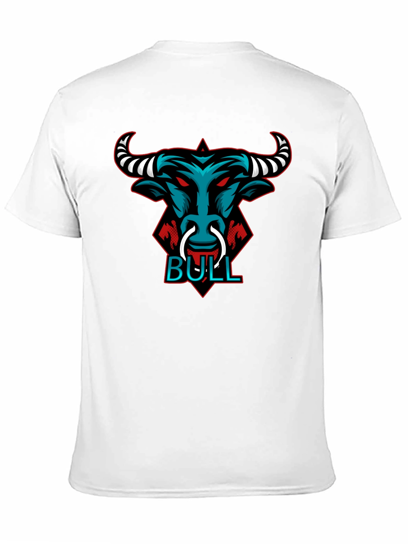 Bull Graphic Tee - Black Crewneck T-Shirt